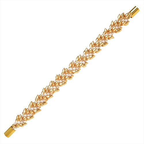 Refill - Deluxe Beaded Kumihimo Bracelet, Gold, - Exclusive Beadaholique Jewelry K
