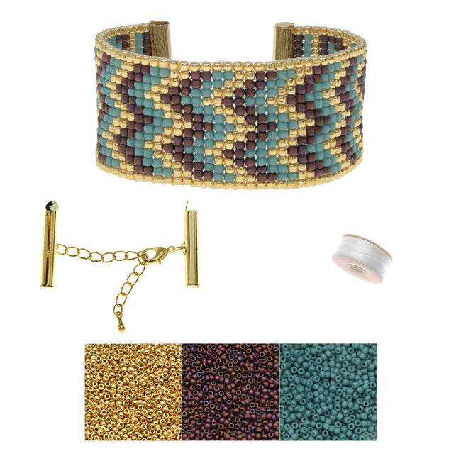 Refill - Cascading Chevrons Loom Bracelet - Exclusive Beadaholique Jewelry Kit