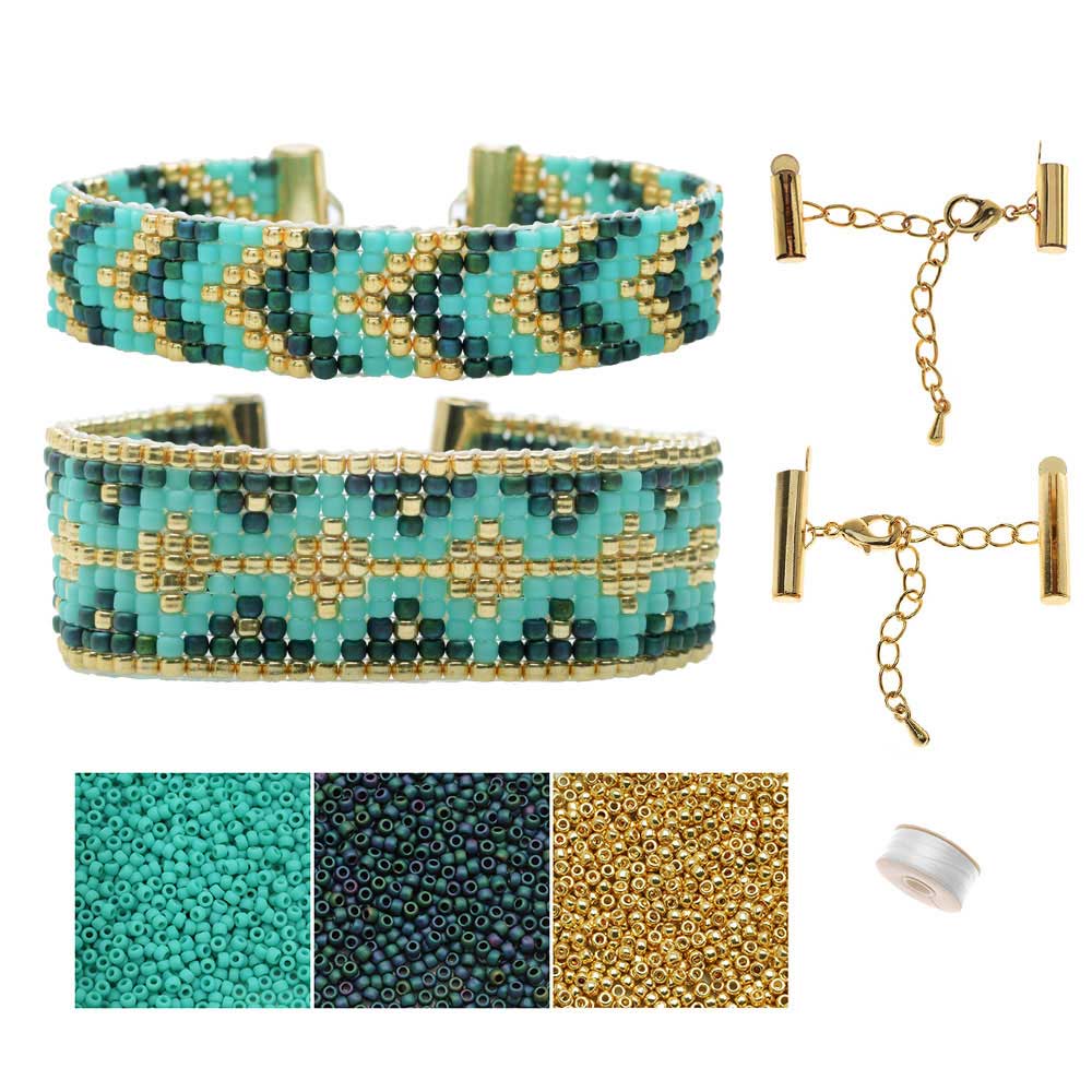 Refill - Mosaic Double Wrapped Loom Bracelet - Cancun - Exclusive  Beadaholique Jewelry Kit | Loom beading, Double wrap, Bracelet kits