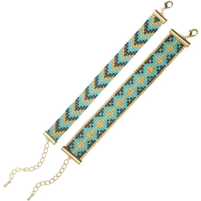 Refill - Loom Bracelet Duo - Hemingway Teal - Exclusive Beadaholique Jewelry Kit