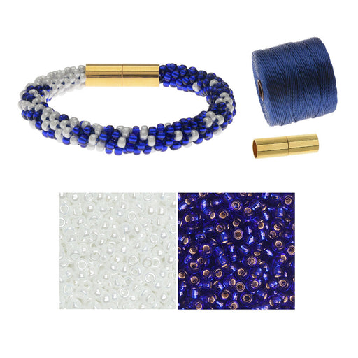 Refill - Graduated Kumihimo Bracelet in Nautical - Exclusive Beadaholique Jewelry Kit