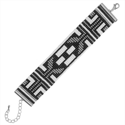 Refill - Black Tie Deco Loom Bracelet  - Exclusive Beadaholique Jewelry Kit
