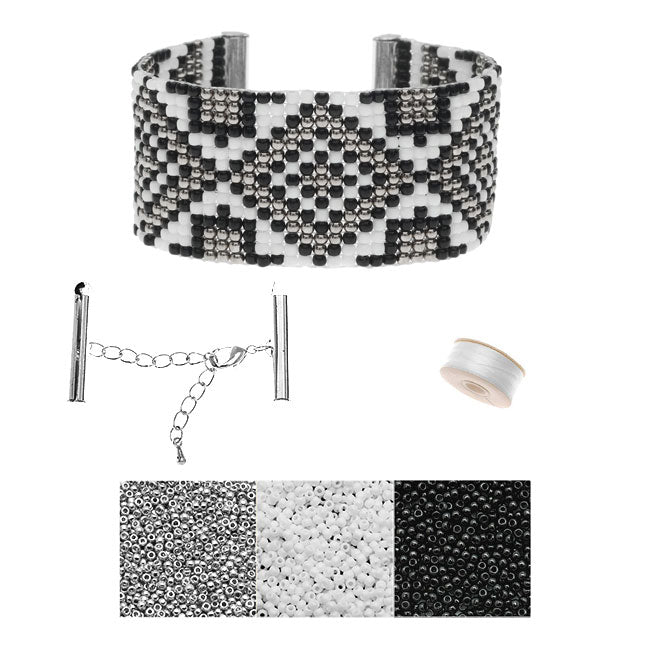 Beaded Kumihimo Wrap Bracelet Kit-Brnz/Grn - Exclusive Beadaholique Jewelry  Kit