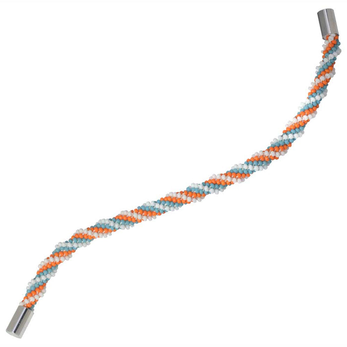 Refill - Spiral 12 Warp Beaded Kumihimo Bracelet - Orange Dream - Exclusive Beadaholique Jewelry Kit