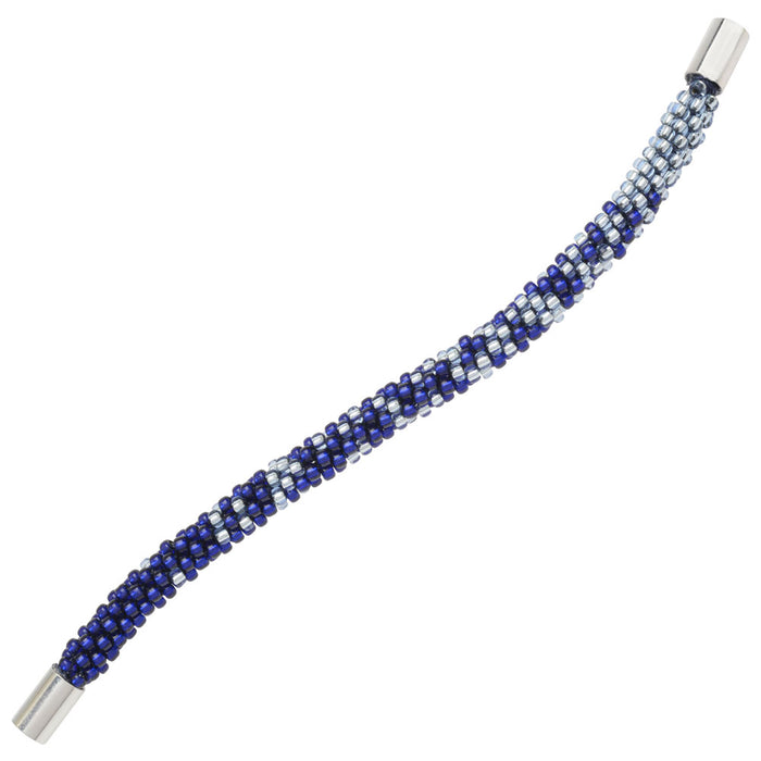 Refill - Graduated Kumihimo Bracelet in Winter Snow - Exclusive Beadaholique Jewelry Kit