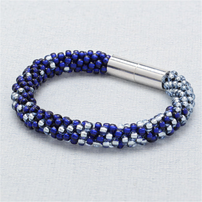 Refill - Graduated Kumihimo Bracelet in Winter Snow - Exclusive Beadaholique Jewelry Kit