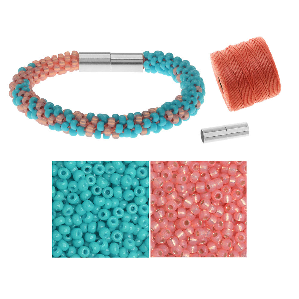 SuperDuo Wrapit Loom Bracelet in Raku - Exclusive Beadaholique Jewelry Kit  | Jewelry kits, Superduo bracelet pattern, Beaded jewelry