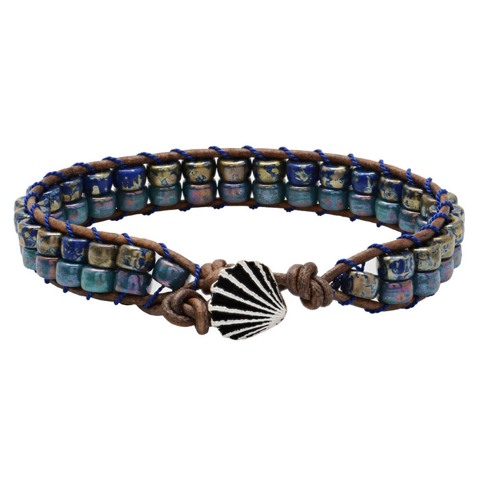 Refill - Matubo Wrapit Loom Bracelet in Deep Blues - Exclusive Beadaholique Jewelry Kit