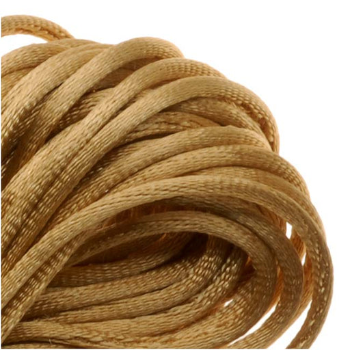 Rayon Satin Rattail 1mm Cord - Knot & Braid - Gold (6 Yards)