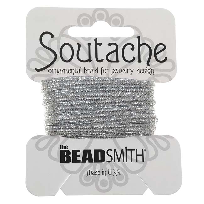 Textured Metallic Polyester Soutache - 3 Yards