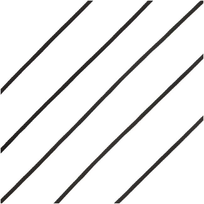Lovely Knots - Asian Knotting Cord 1mm Thick - Black (50 Yards On Bobbin)
