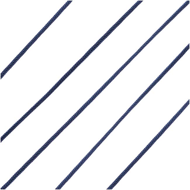 Lovely Knots - Asian Knotting Cord 1mm Thick - Navy Blue (50 Yards On Bobbin)