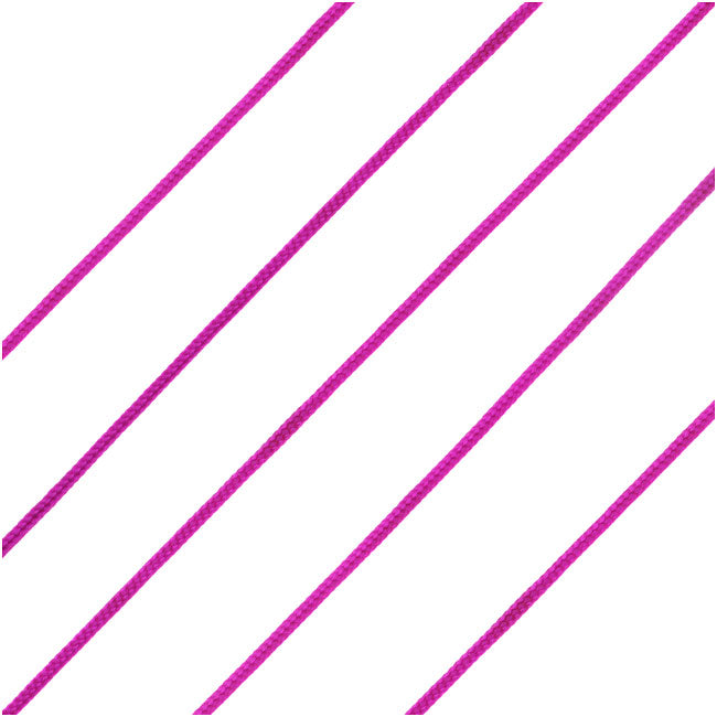 Lovely Knots - Asian Knotting Cord 1mm Thick, 50 Yard Bobbin - Cardinal Purple