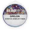 The Beadsmith Opelon Stretch Bead Cord, 0.7mm 82 Feet, 1 Spool, White