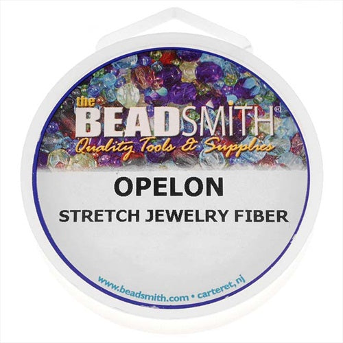 The Beadsmith Opelon Stretch Bead Cord, 0.7mm 5 Meters, 1 Spool, White