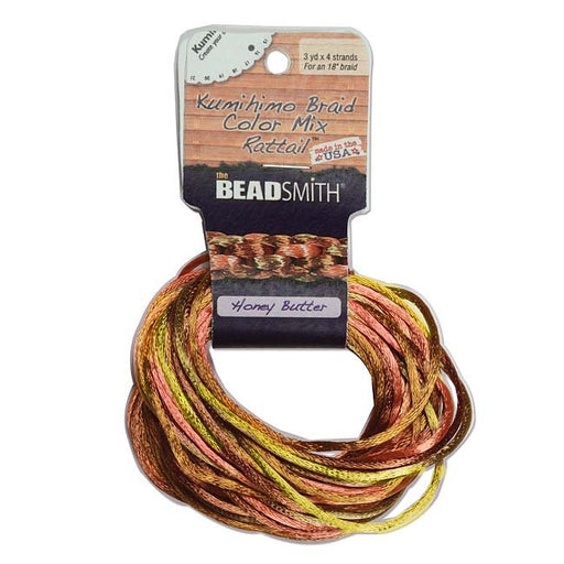Beadsmith® Rattail Satin Cord Mixes - 2 mm (4) (3 Yards) – ZAK JEWELRY TOOLS