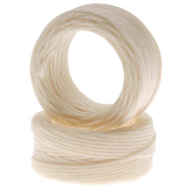 Waxed Irish Linen Necklace or Knotting Cord 1mm Natural Beige - 10 Yards