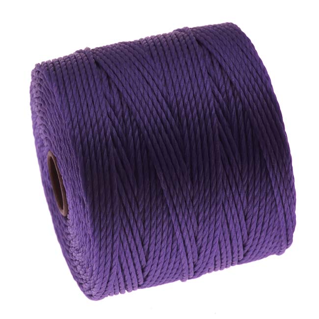 Super-Lon, S-Lon, Cord - Size 18 Twisted Nylon - Purple / 77 Yard Spool