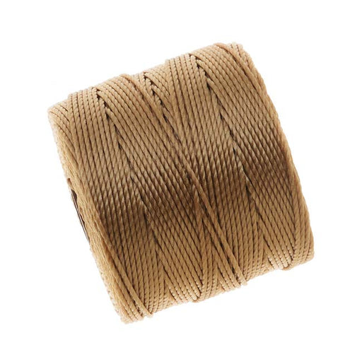 Super-Lon, S-Lon, Cord - Size #18 Twisted Nylon - Light Brown / 77 Yard Spool
