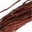 Silk Fabric String, 2mm Diameter, 42 Inches Long, Cinnamon Brown (1 Strand)