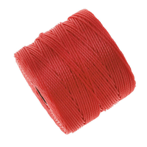 Super-Lon, S-Lon, Cord - Size #18 Twisted Nylon - Bright Coral (77 Yards)