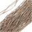 Silk Fabric String, 2mm Diameter, 42 Inches Long, Light Latte Brown (1 Strand)