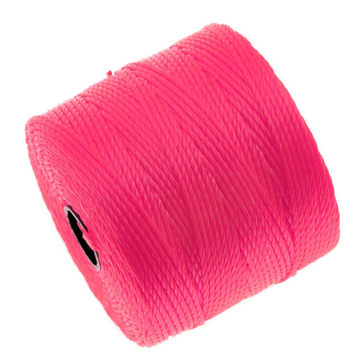Super-Lon, S-Lon, Cord - Size #18 Twisted Nylon - Neon Pink (77 Yards)