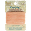 Knot-It Waxed Brazilian Cord, 2-Ply Polyester 0.7mm Thick, Light Pink (15 Yards)