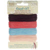 Knot-It Waxed Brazilian Cord, 2-Ply Polyester 0.7mm Thick, Four 15 Yard Bundles, Youthful Expressions
