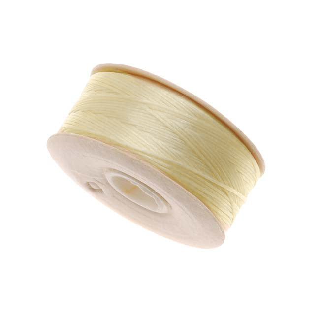 NYMO Nylon Beading Thread Size D for Delica Beads Ivory 64YD (58 Meters)  — Beadaholique