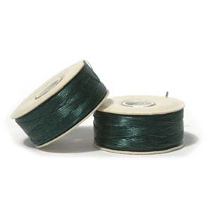 NYMO Nylon Beading Thread Size D for Delica Beads Ever Green 64YD (58 Meters)