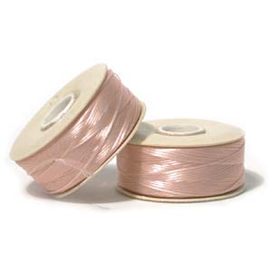 NYMO Nylon Beading Thread Size D for Delica Beads Light Pink 64YD (58 Meters)