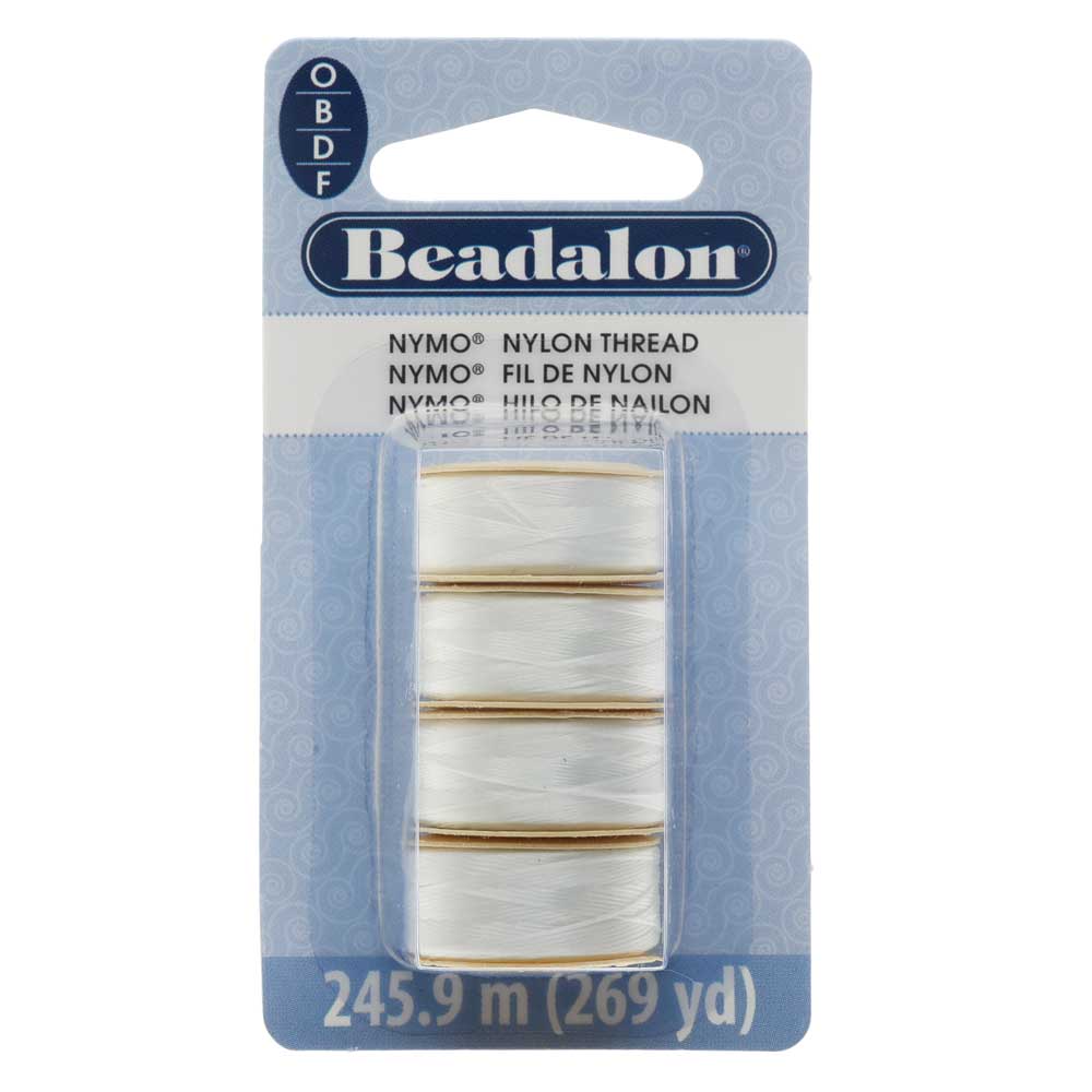 Nymo Nylon Bead Thread Variety Pack, Sizes O / B / D and F, 269