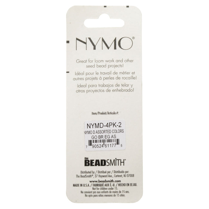 Nymo beading thread, size D, extremely durable black sewing thread, 58m