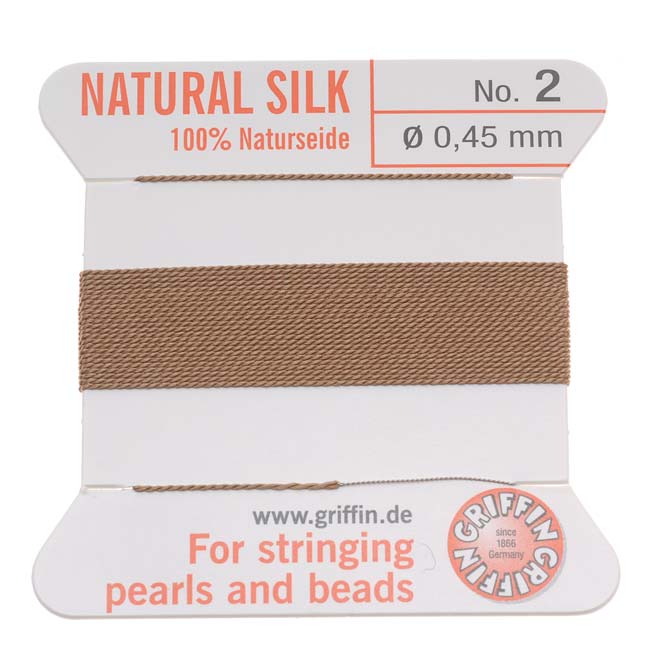 Griffin Silk Beading Thread W Needle Designers Choice Cord For