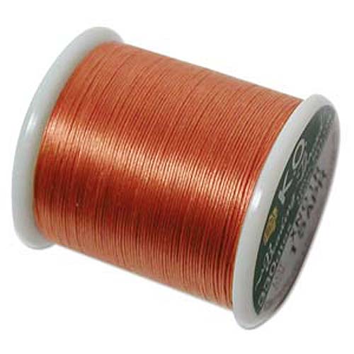 Japanese Nylon Beading K.O. Thread for Delica Beads - Apricot 50 Meters