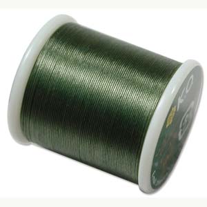 Japanese Nylon Beading K.O. Thread for Delica Beads - Olive Green 50 Meters
