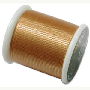 Japanese Nylon Beading K.O. Thread for Delica Beads - Gold 50 Meters