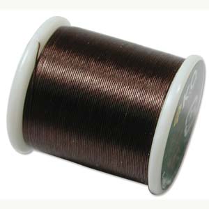 K O Xcr-9719 50m Japanese Nylon Beading Thread for Delica Brown