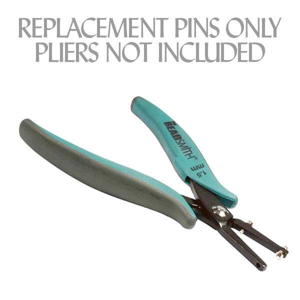 The Beadsmith Replacement Pins For 1.5mm Metal Hole Punch Plier (2 Pack)