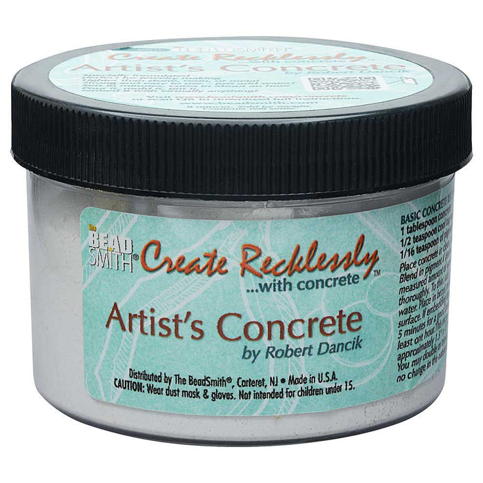 Create Recklessly, Artist's Concrete for Mixed Media, 8 Ounce Jar