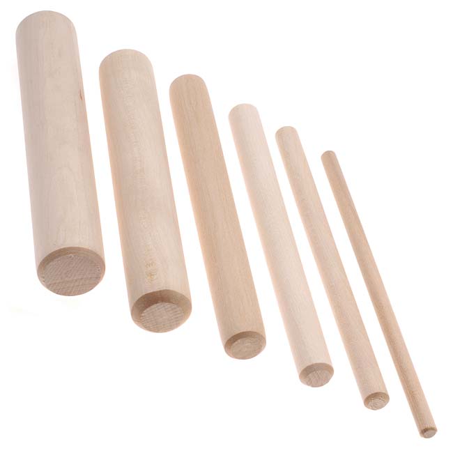 The Beadsmith 6-Piece Wooden Mandrel Set For Wire Forming - Includes Storage Case