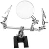 Third Hand Tool For Jewelry Repair, Includes Alligator Clips / Magnifier / Cast Iron Base