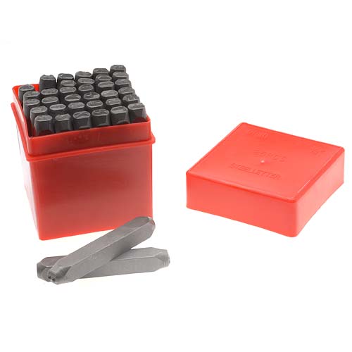 1 Box of 36 Letter and Number Stamp Sets, Metal Stamping Tools for Metal  and Wood Stamping Punches 6MM