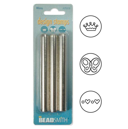 The Beadsmith 3 Piece 'Whimsy' Punch Set For Stamping Metal 3/16 Inch 5mm