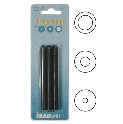 The Beadsmith 3 Piece Various Size 'Circle' Punch Set For Stamping Metal (1.5, 3.2, 4.8 MM)