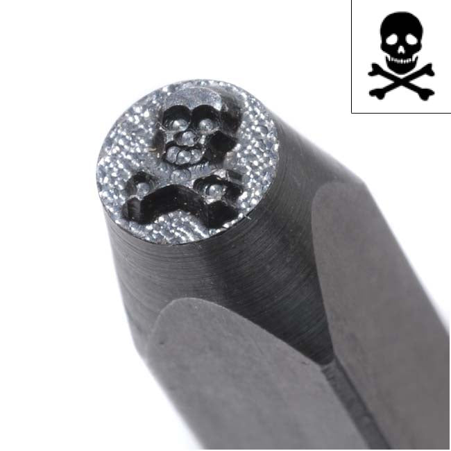 Skull & Crossbones Punch For Stamping Metal 1/5 Inch Inch 5mm (1 pcs)