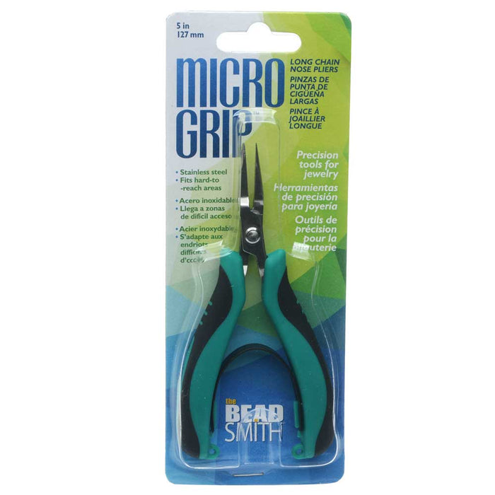 Micro Grip Pliers, Long Chain Nose, 5 Inches Long (1 Piece)