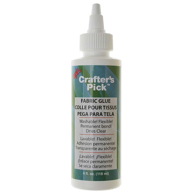 Crafter's Pick Fabric Glue - Washable And Flexible Permanent Bond - 4 Ounces