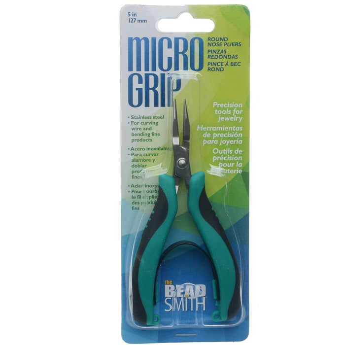 Micro Grip Pliers, Round Nose, 5 Inches Long (1 Piece)